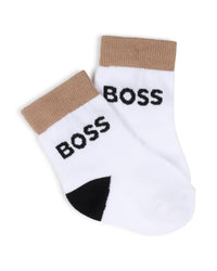 Thumbnail for BOSS Set de 3 paraes de calcetines para bebe en tonos cookie y blanco