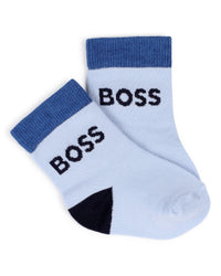 Thumbnail for BOSS Set de 3 paraes de calcetines para bebe en tonos azules y blancos
