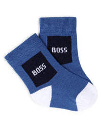 Thumbnail for BOSS Set de 3 paraes de calcetines para bebe en tonos azules y blancos