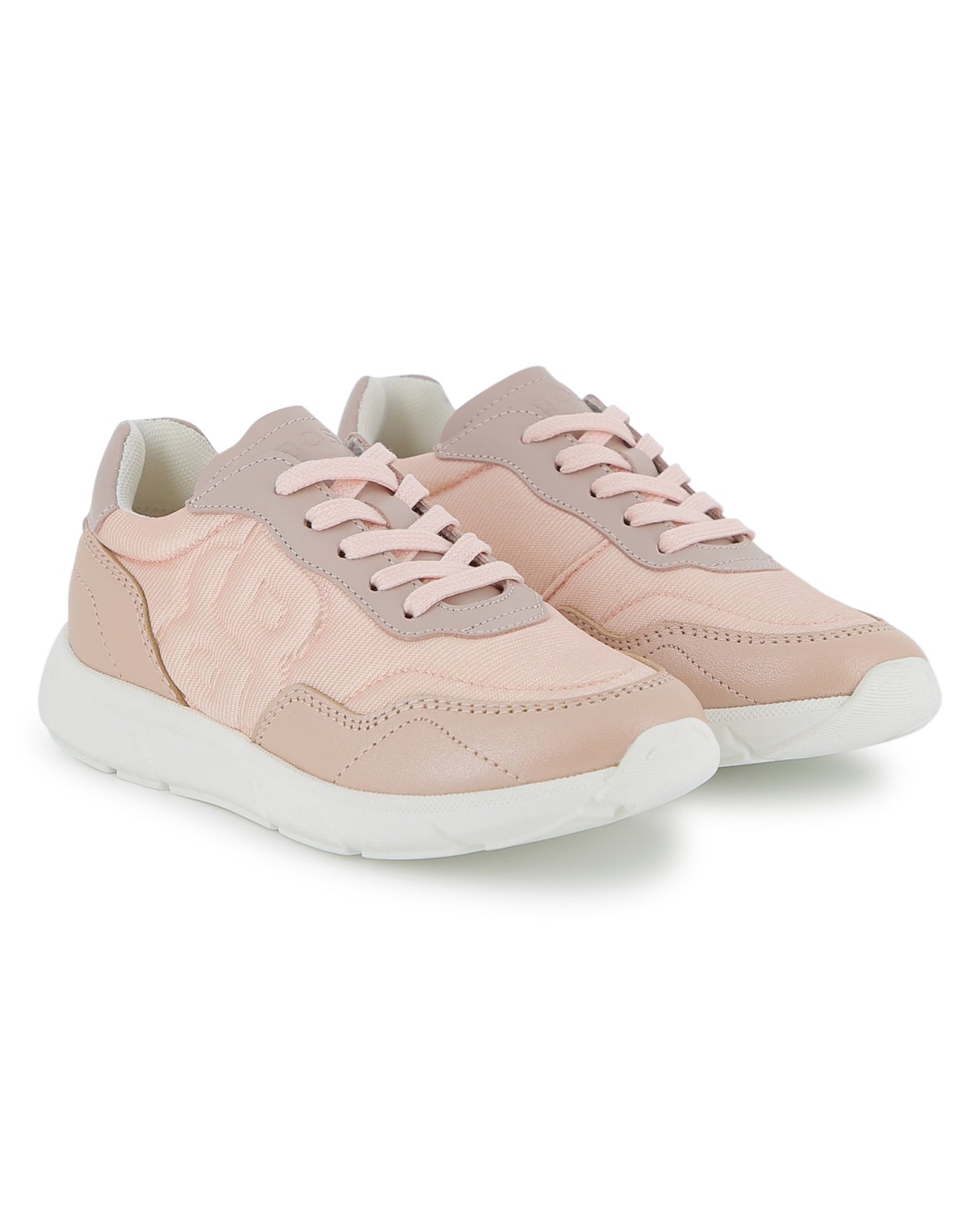Boss tenis para niña y teen con agujetas rosas saten