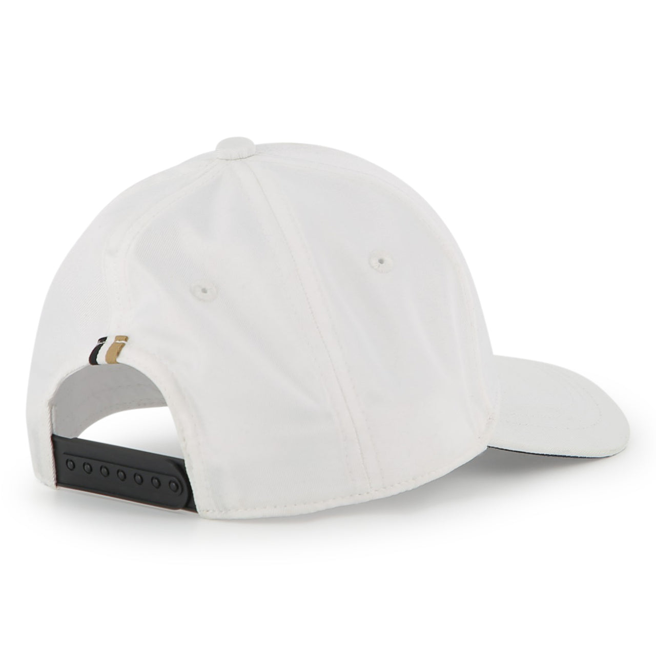 BOSS Gorra blanca para niño y teen logo plastificado en relieve