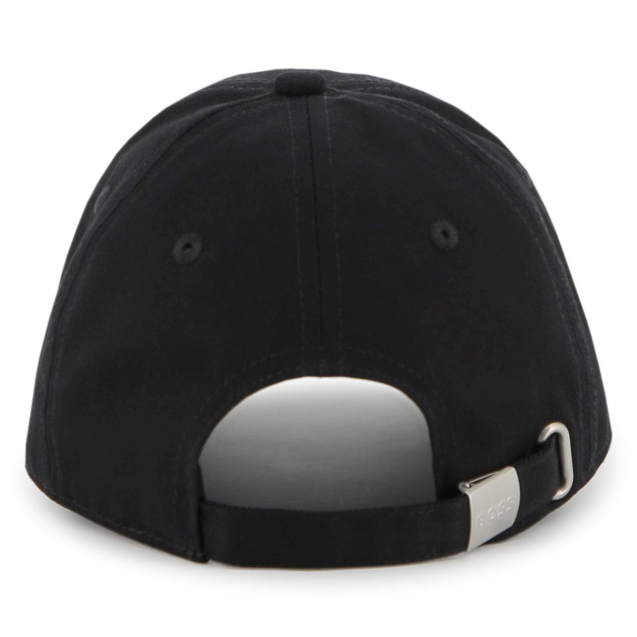 BOSS Gorra negra para niño y teen logo bordado al tono