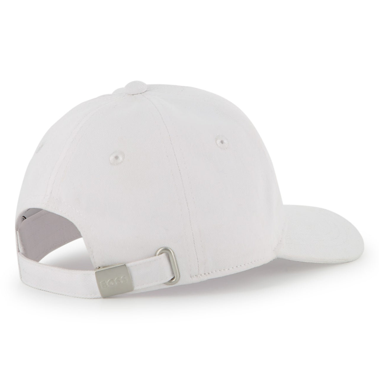 BOSS Gorra blanca para niño y teen logo bordado al tono