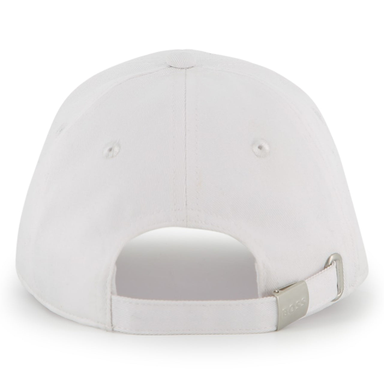 BOSS Gorra blanca para niño y teen logo bordado al tono