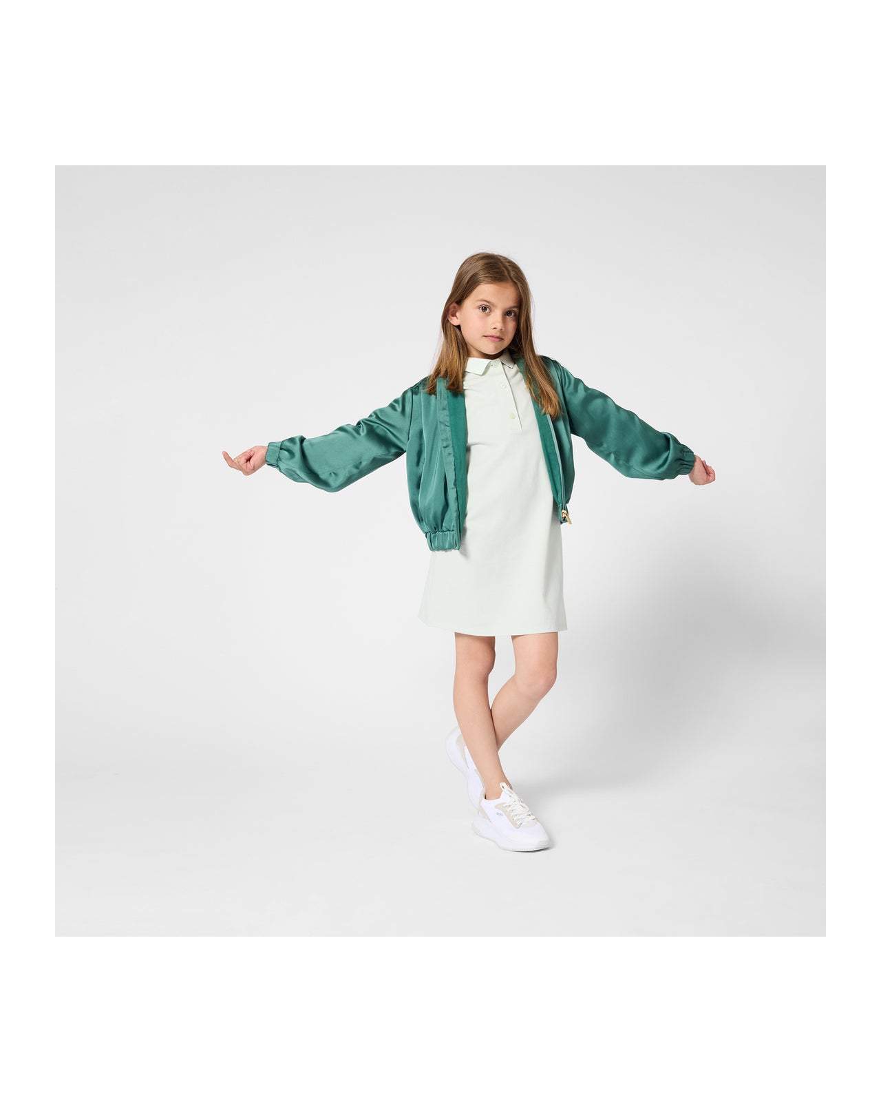 Boss tenis para niño y teen con agujetas blancos pequeño logo