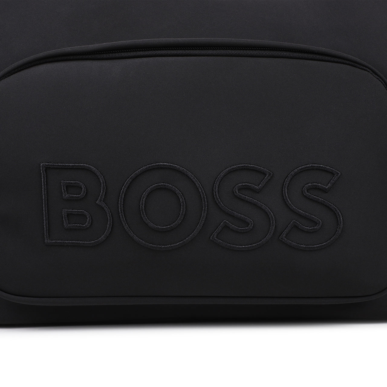 BOSS Pañalera con accesorios, ajustable, color negro con llavero peluche osito