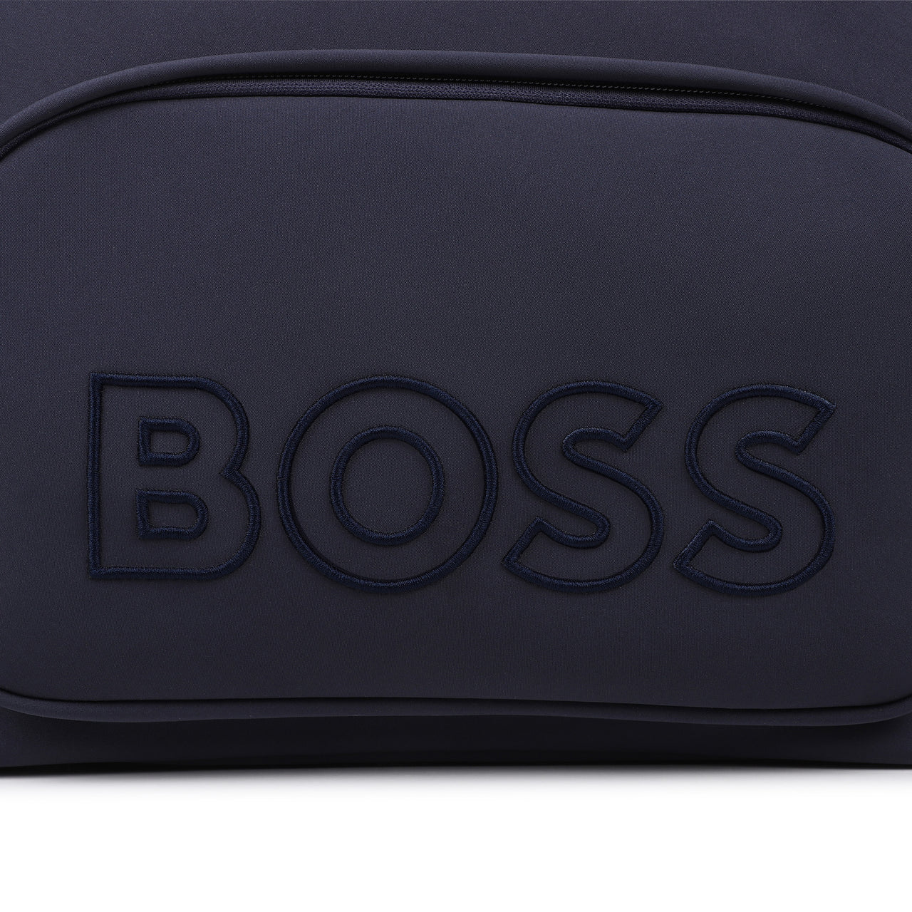 BOSS Pañalera con accesorios, ajustable, color marino con llavero peluche osito
