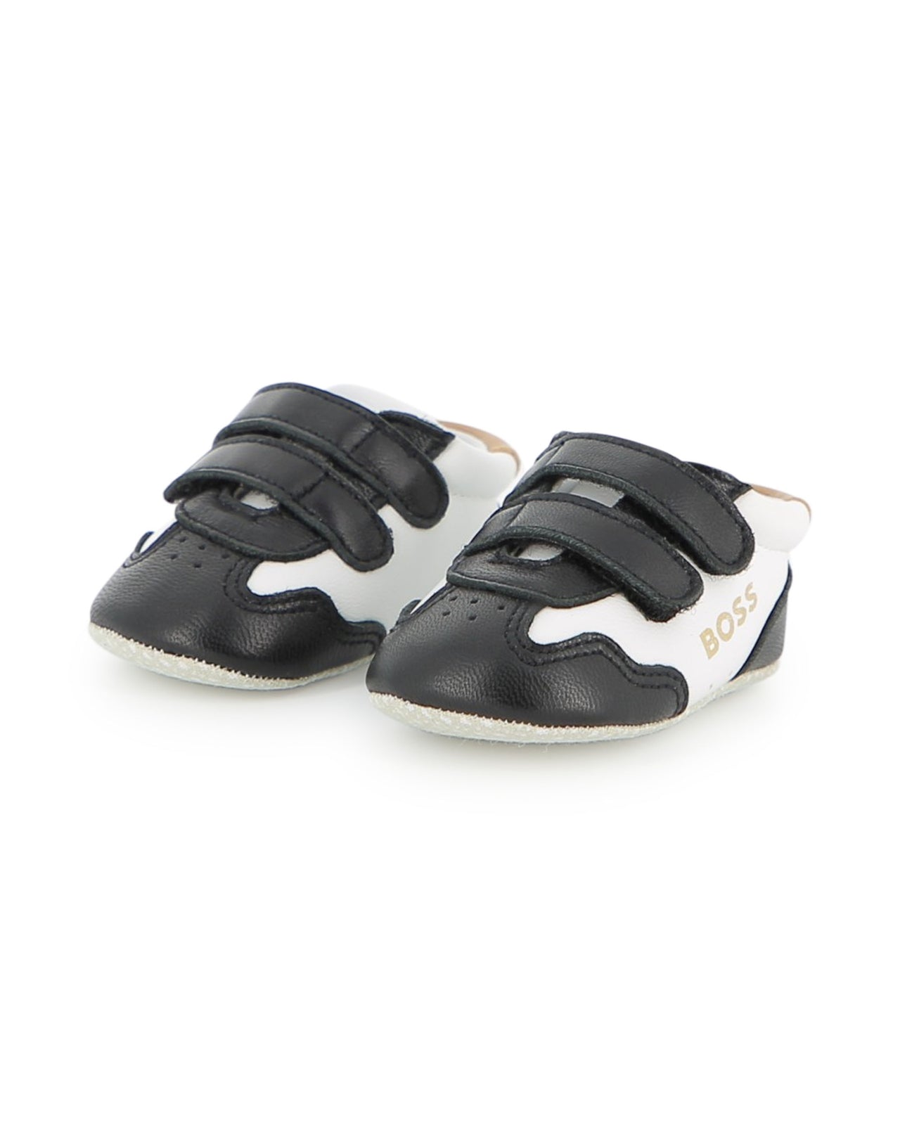Boss tenis para bebe bicolor con velcro