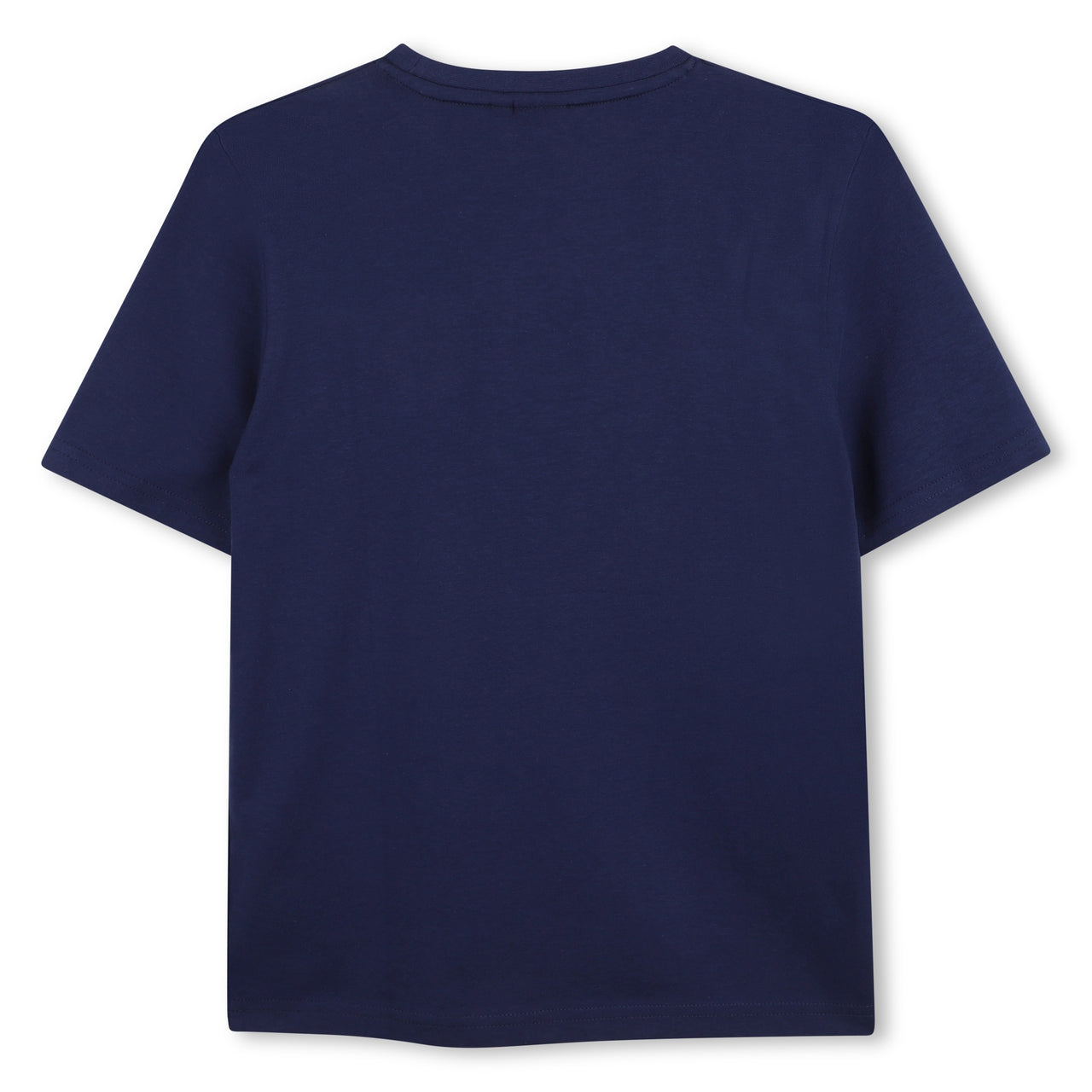BOSS Playera para niño y teen, Color marino, multi logo mundial FRANCE