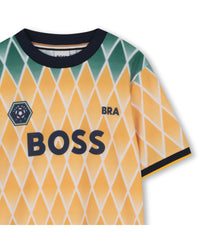 Thumbnail for BOSS Playera para niño y teen, Color amarillo, mundial BRASIL