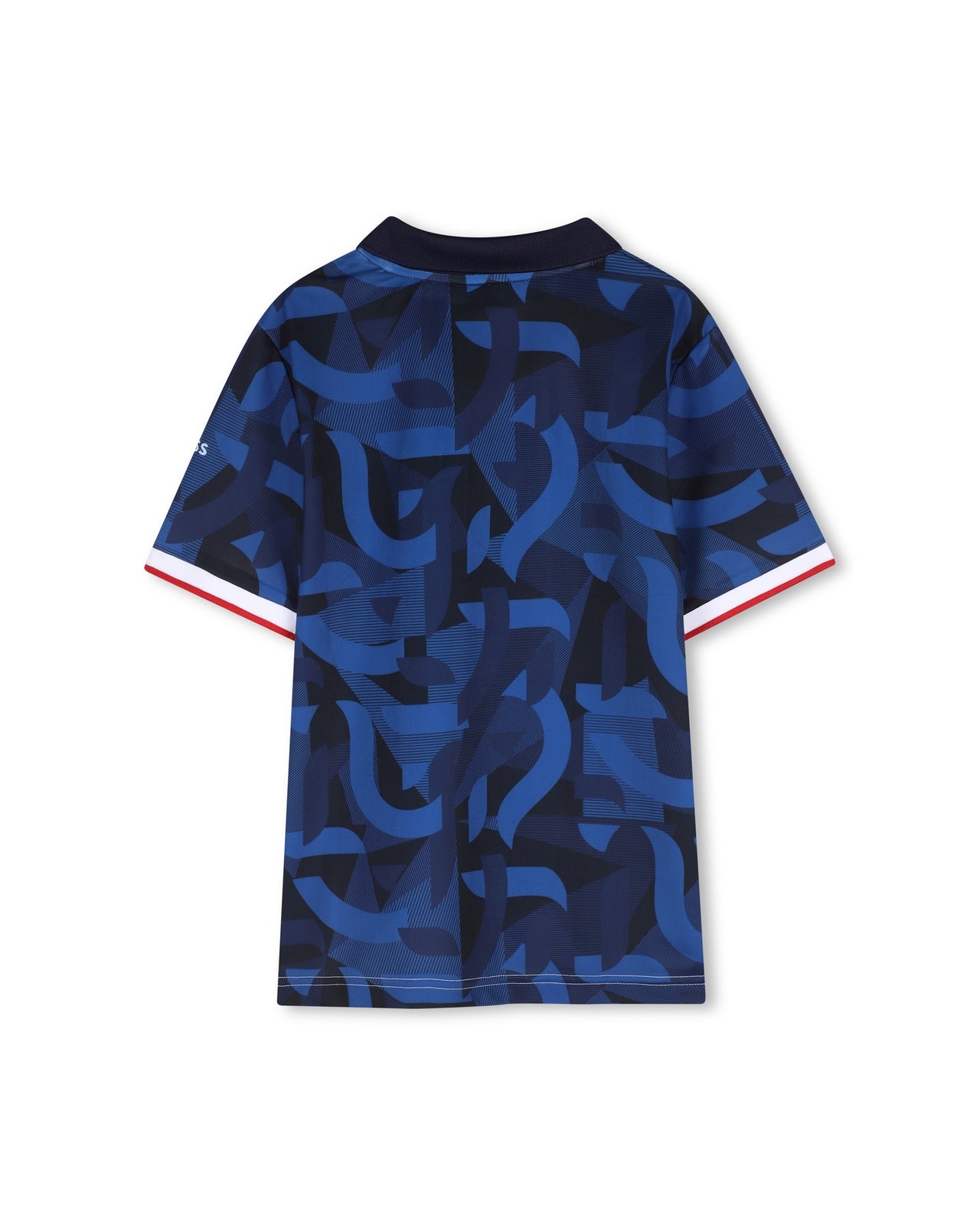 BOSS Playera para niño y teen, Color blanco, con cuello mundial FRANCE