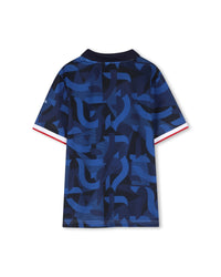 Thumbnail for BOSS Playera para niño y teen, Color blanco, con cuello mundial FRANCE