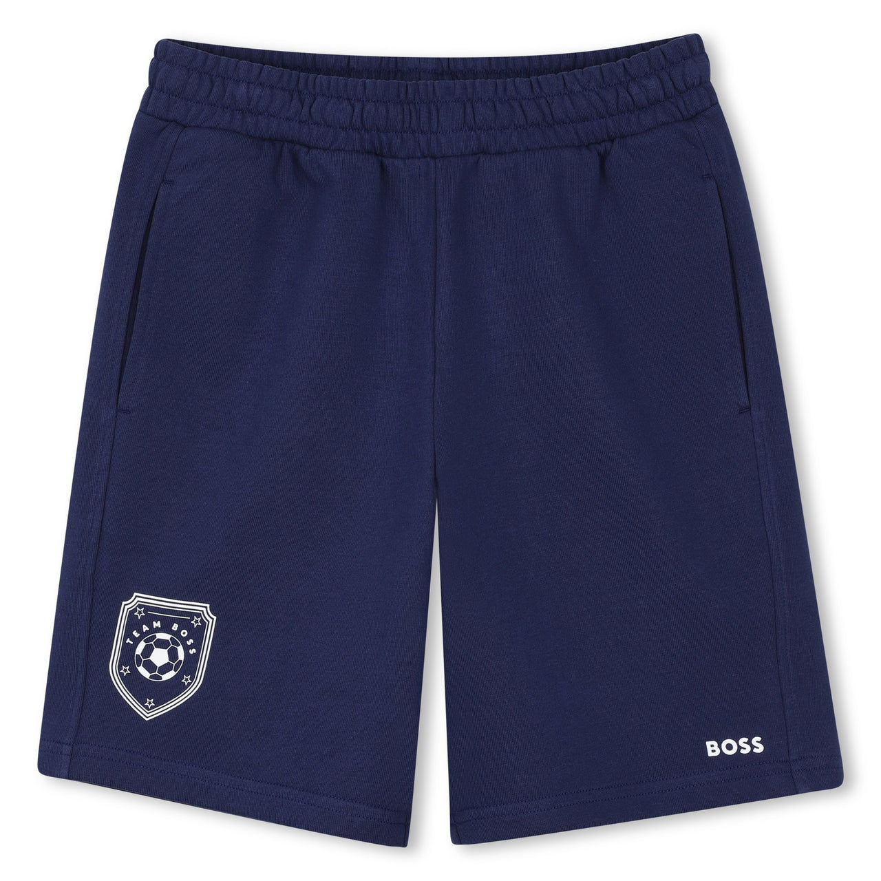 BOSS short o bermuda para niño y Teen tipo pants con jaretas ajustable azul