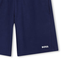 Thumbnail for BOSS short o bermuda para niño y Teen tipo pants con jaretas ajustable azul