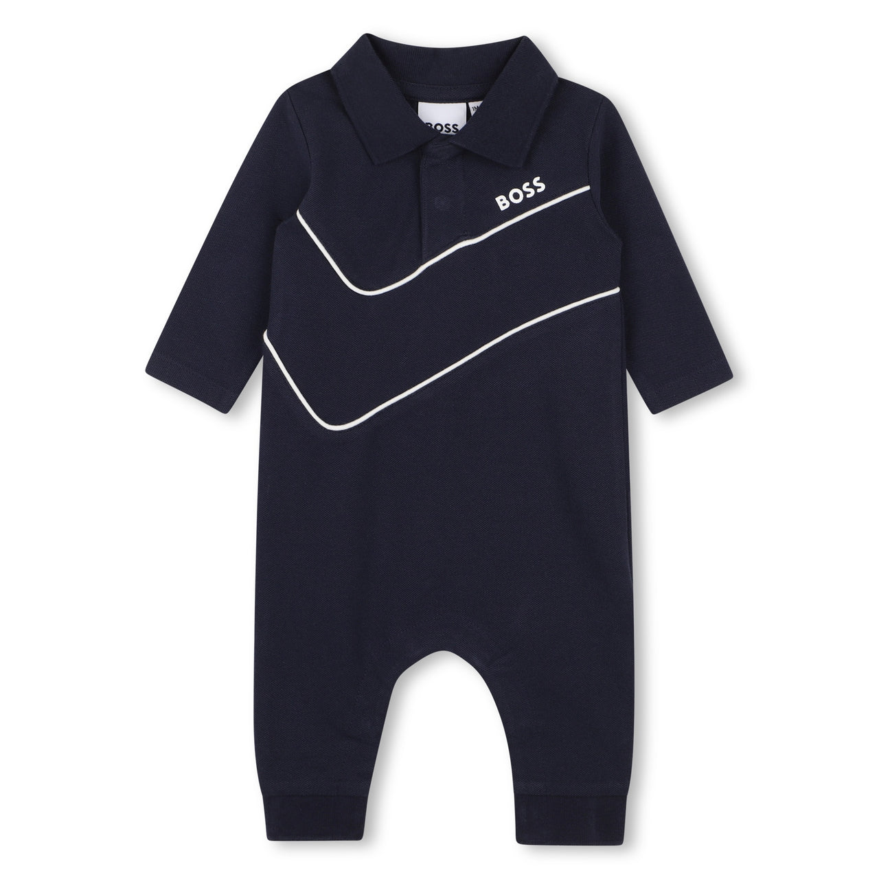 BOSS Mameluco para bebe marino 100% COTON