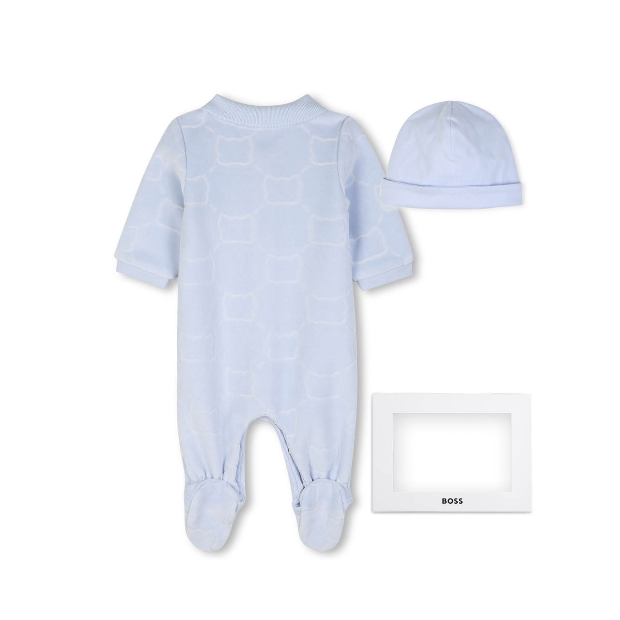 BOSS Set de Mameluco para bebe cielo con gorrito