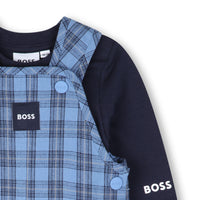 Thumbnail for BOSS Overall para bebe con playera azul marino