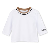 Thumbnail for BOSS Overall para bebe color cookie con playera manga larga