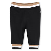 Thumbnail for BOSS Set de pants con playera para bebe negro tribanda