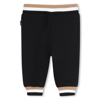 Thumbnail for BOSS Set de pants con playera para bebe negro tribanda