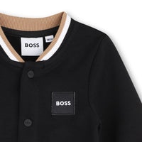 Thumbnail for BOSS Set de pants con playera para bebe negro tribanda