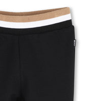 Thumbnail for BOSS Set de pants con playera para bebe negro tribanda