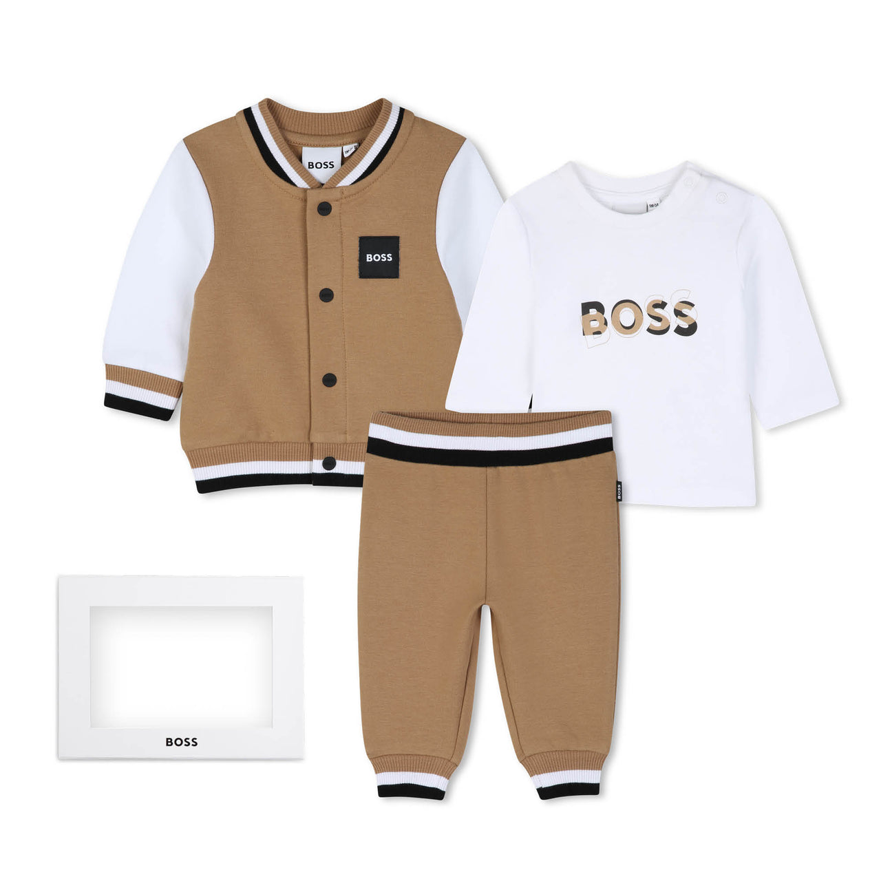 BOSS Set de pants con playera para bebe cookie tribanda