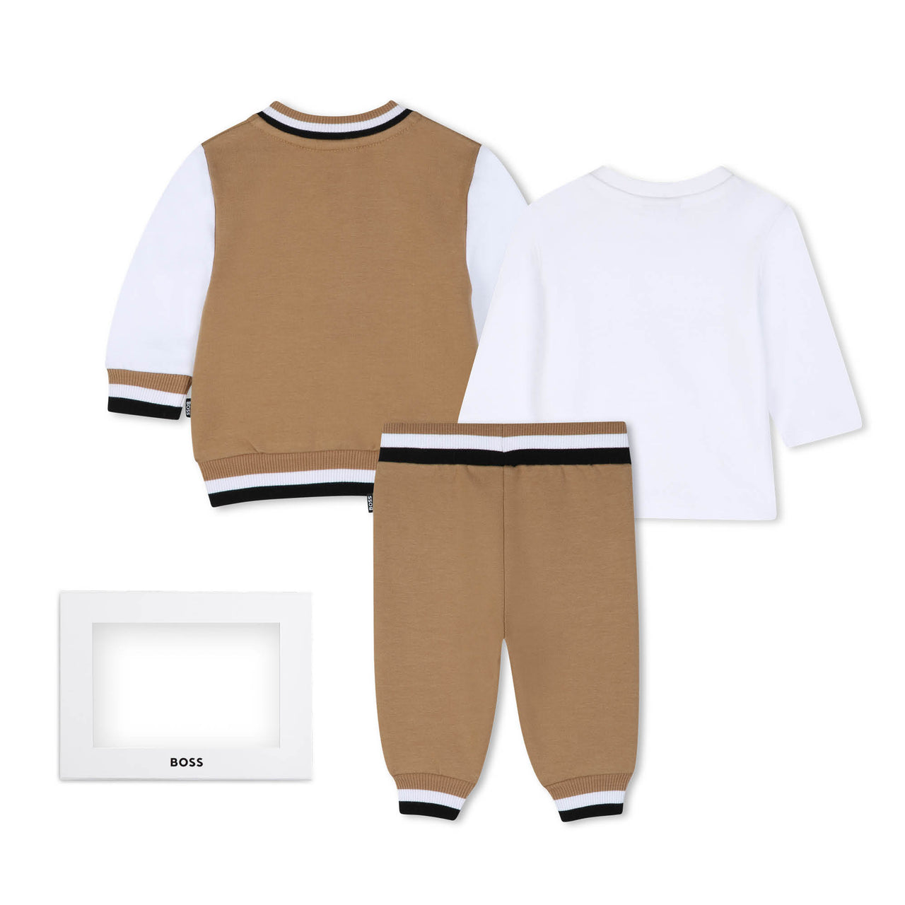 BOSS Set de pants con playera para bebe cookie tribanda