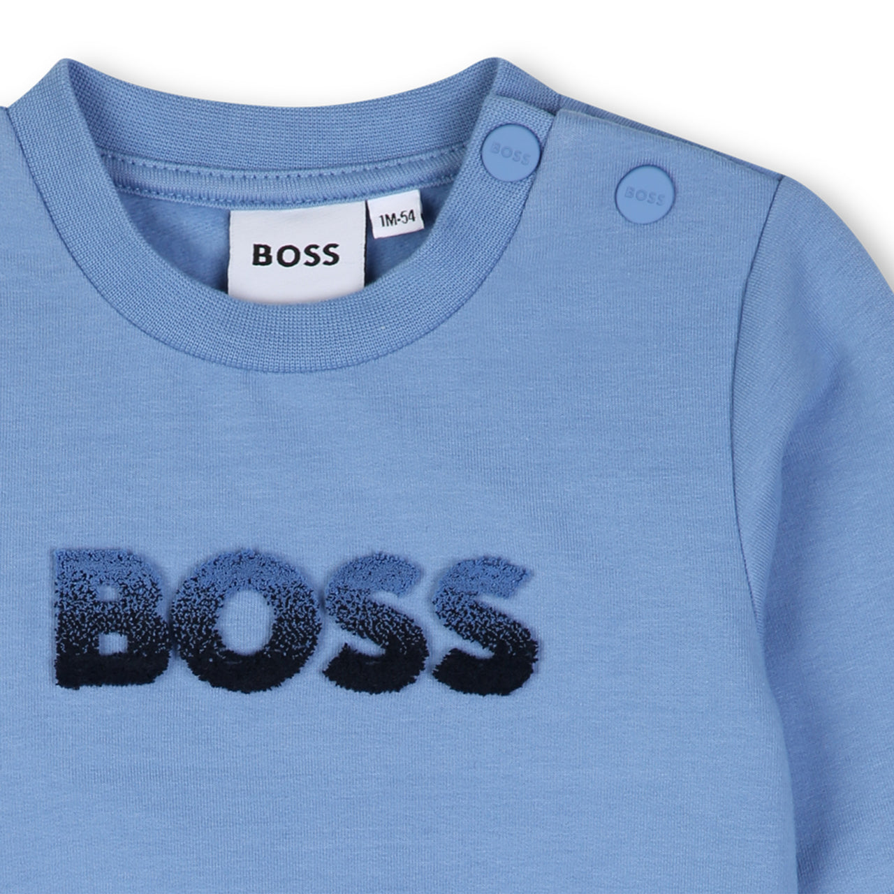 BOSS Set de playera y sudadera para bebe en tonos azules