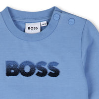 Thumbnail for BOSS Set de playera y sudadera para bebe en tonos azules