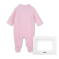 Thumbnail for BOSS Mameluco para bebe niña rosa velvet