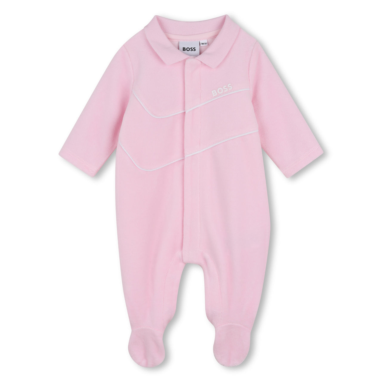 BOSS Mameluco para bebe niña rosa velvet