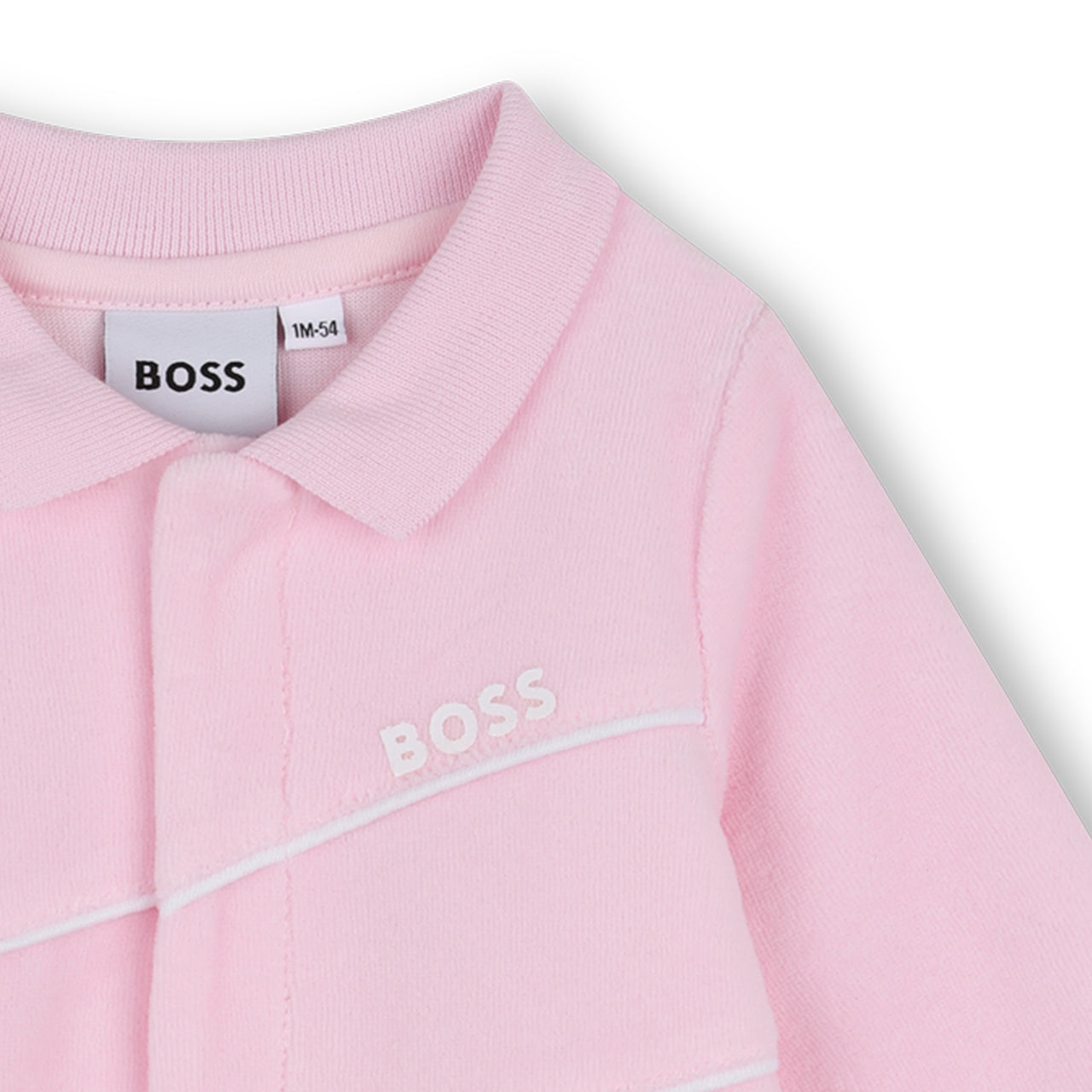 BOSS Mameluco para bebe niña rosa velvet