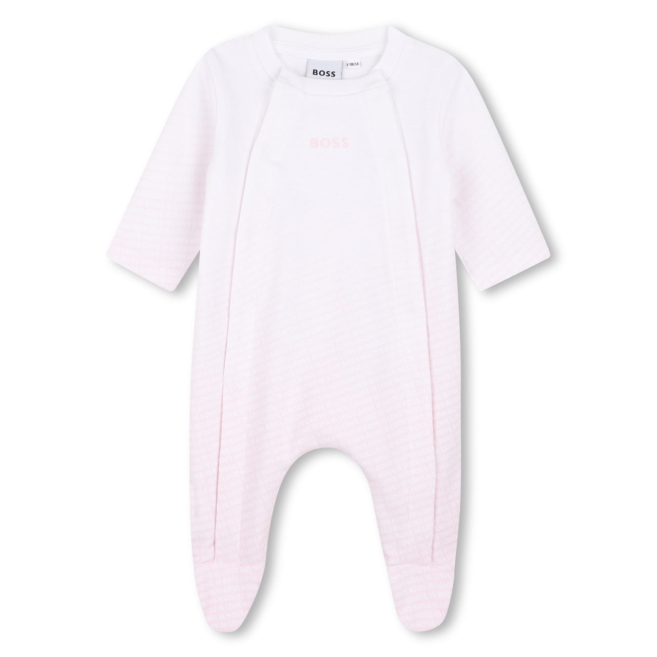 BOSS Mameluco para bebe niña rosa con babero y gorrito