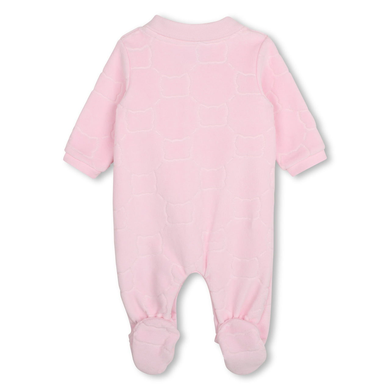 BOSS Set de Mameluco para bebe niña rosa con gorrito
