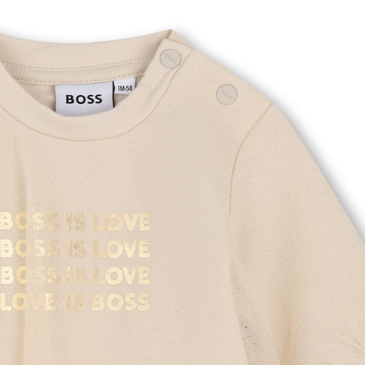 BOSS Vestido para bebe dorado elegante