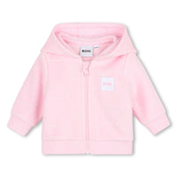 Thumbnail for BOSS Set de pants con playera para bebe niña rosa logo parche