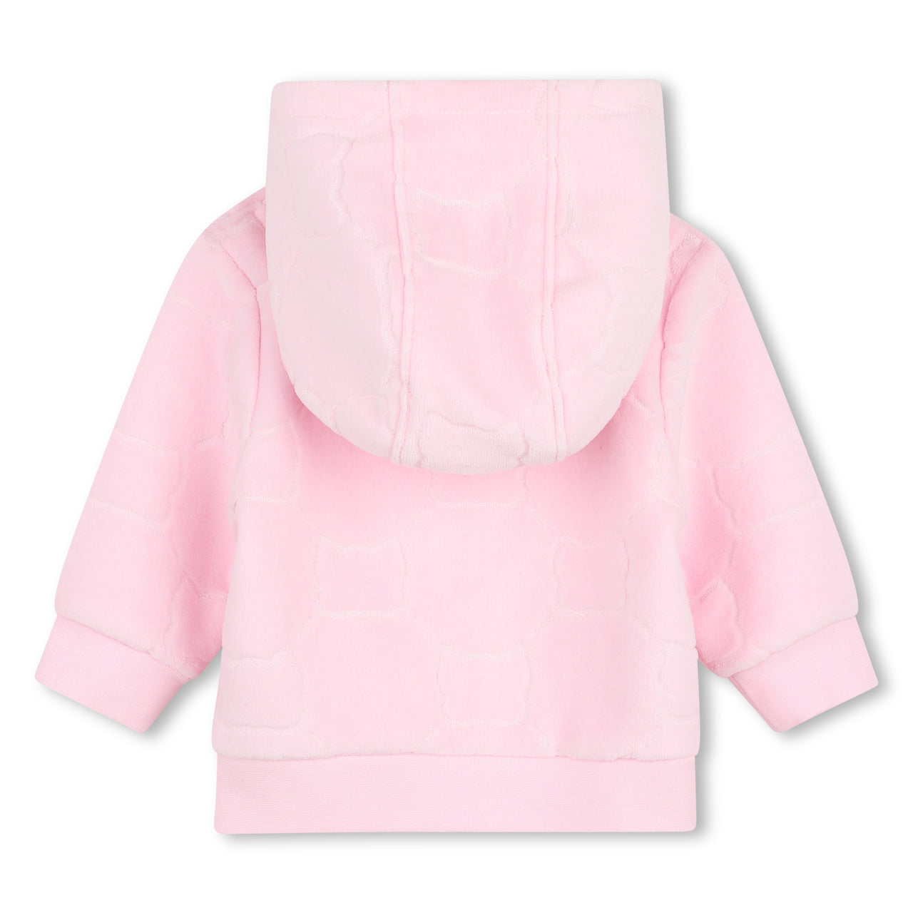 BOSS Set de pants con playera para bebe niña rosa logo parche