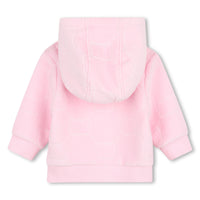 Thumbnail for BOSS Set de pants con playera para bebe niña rosa logo parche