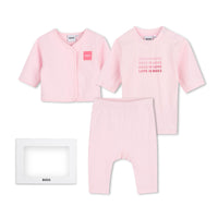 Thumbnail for BOSS Set con playera para bebe niña rosa