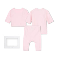 Thumbnail for BOSS Set con playera para bebe niña rosa