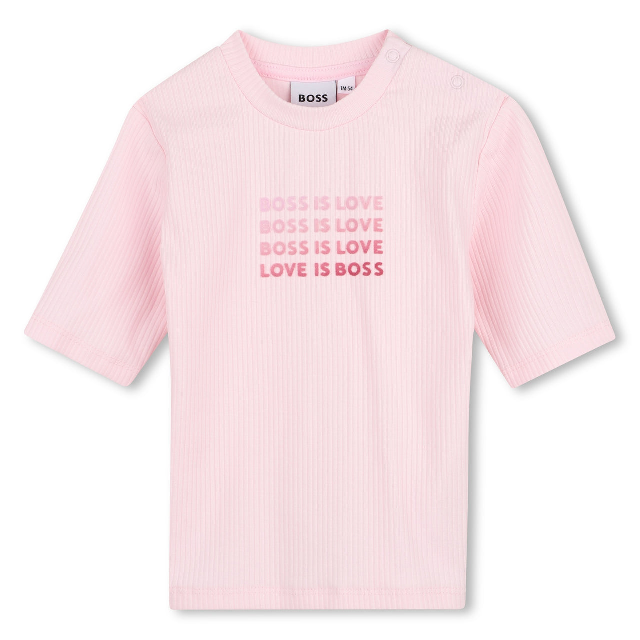 BOSS Set con playera para bebe niña rosa