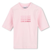 Thumbnail for BOSS Set con playera para bebe niña rosa
