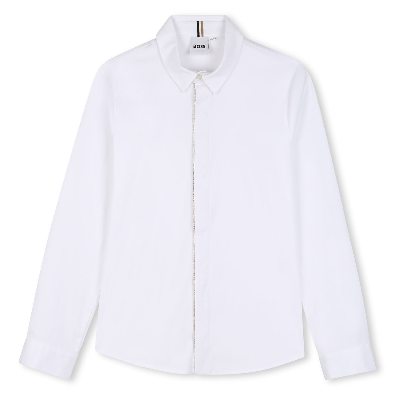 BOSS Camisa para niño y teen blanca