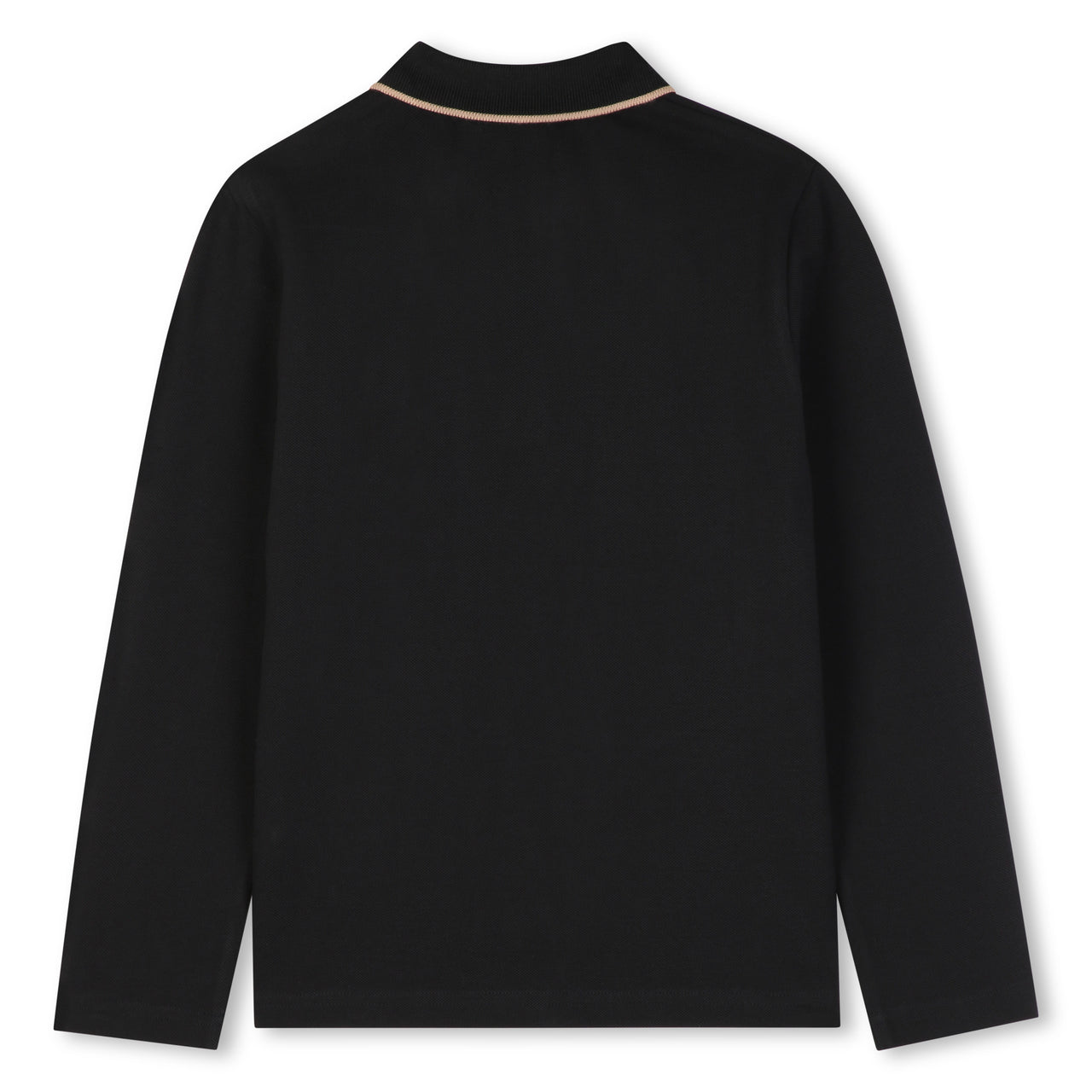 BOSS Polo para niño y teen color negro manga larga