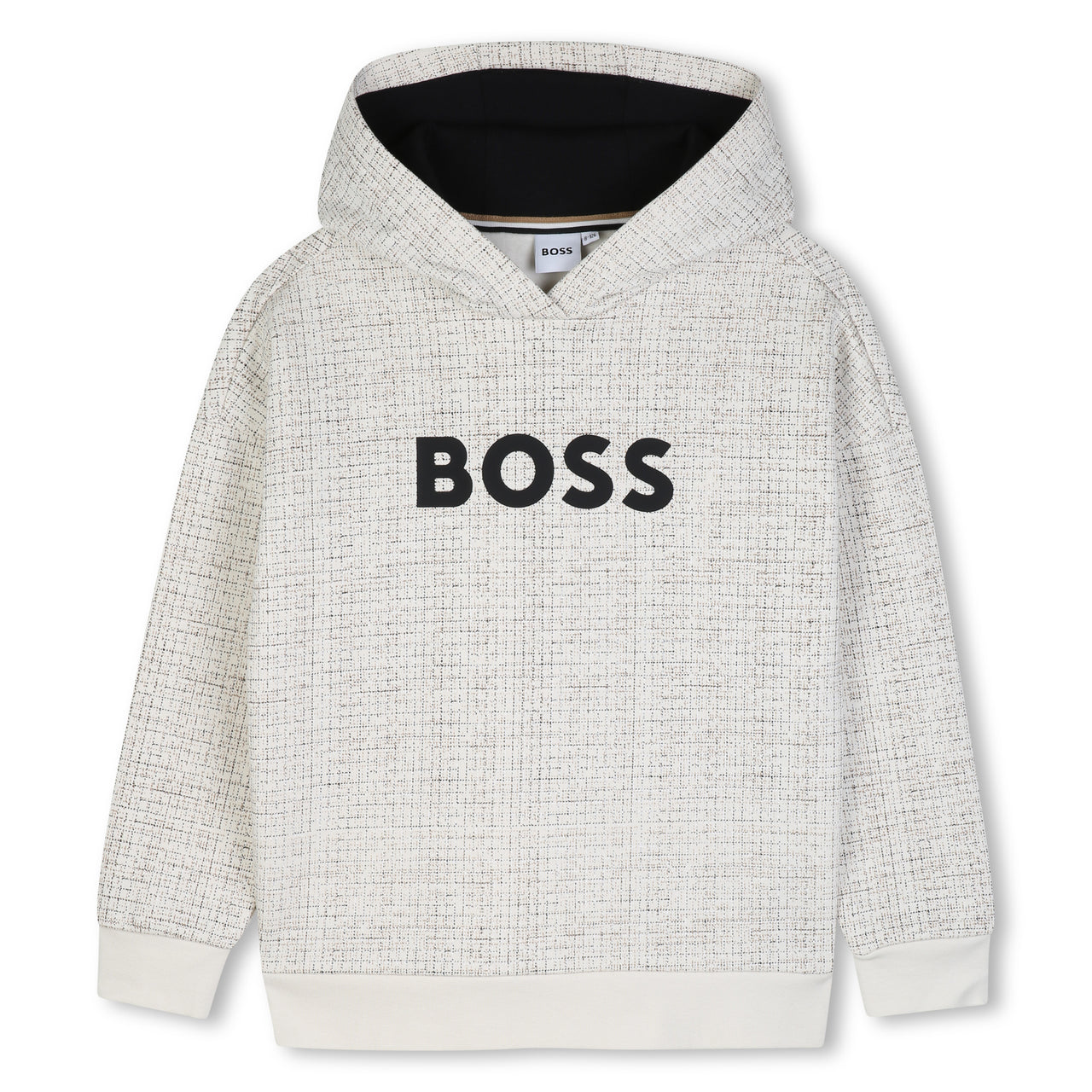 BOSS Sudadera para niño y teen beige tipo tejido