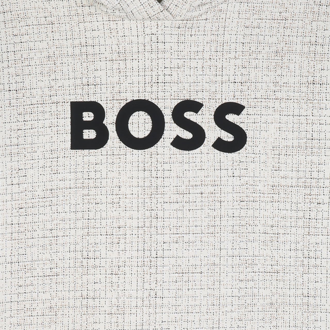 BOSS Sudadera para niño y teen beige tipo tejido
