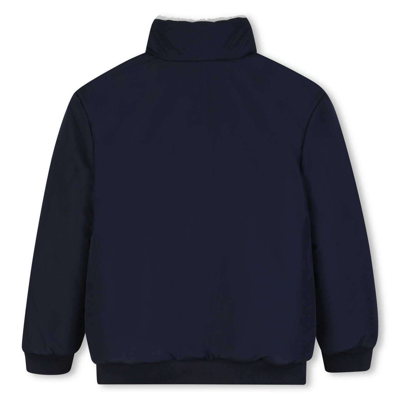 BOSS Chamarra para niño reversible, blanco y negro, unisex