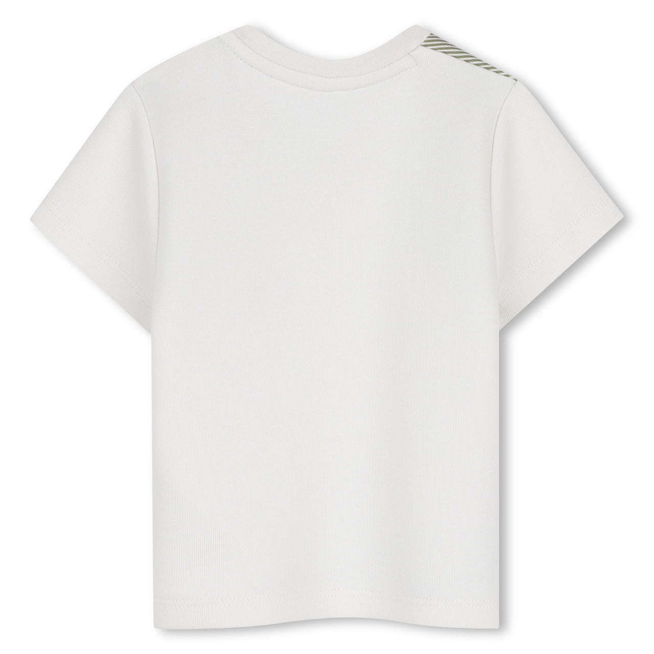 BOSS playera para bebe varios tonos de beige pequeño logo al frente