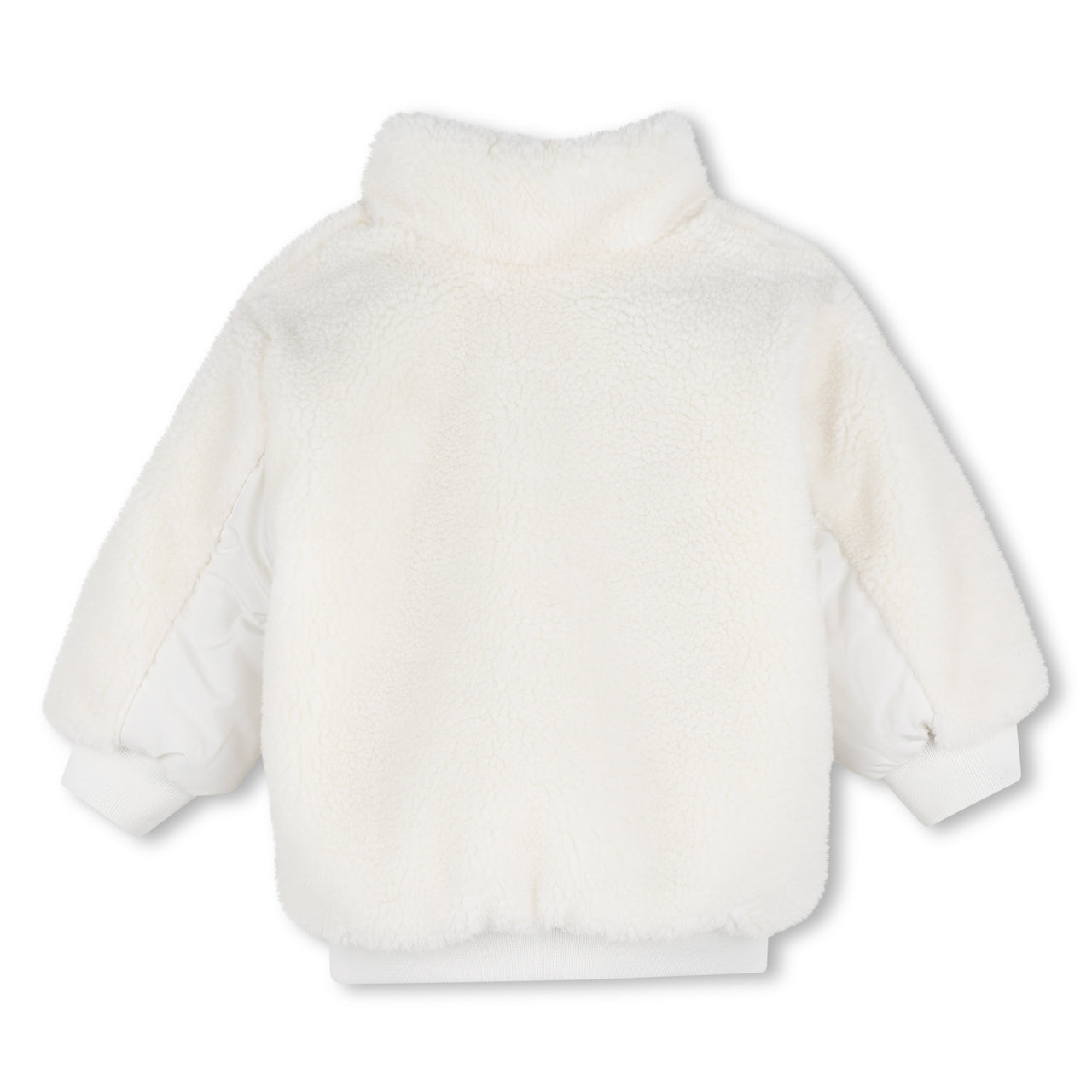 BOSS Chamarra para bebe reversible, blanco y negro, unisex